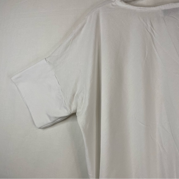 GIBSON LATIMER Crew Neck Loose Short Sleeve Tee White Lightweight Size Large - Picture 11 of 15